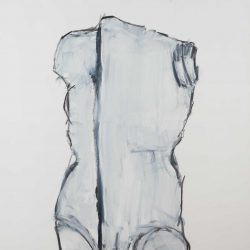 Torso II. Acryl auf Leinwand. 100 x 135 cm. 2018